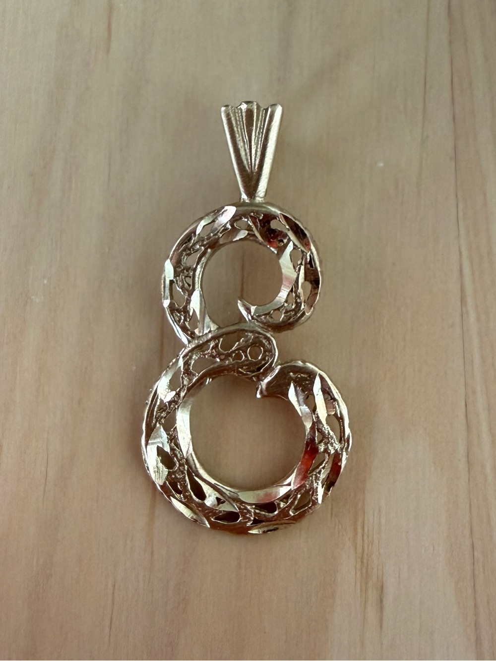14K Gold Letter E Pendant Necklace Michael Anthony